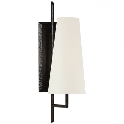 Visual Comfort Signature Ashton Large Single Sculpted Wall Sconce Aged Iron