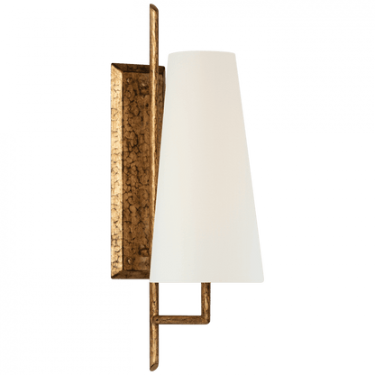 Visual Comfort Signature Ashton Large Single Sculpted Wall Sconce Gilded Iron