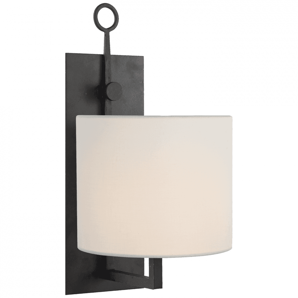 Visual Comfort Signature Aspen Iron Wall Lamp Blackened Rust