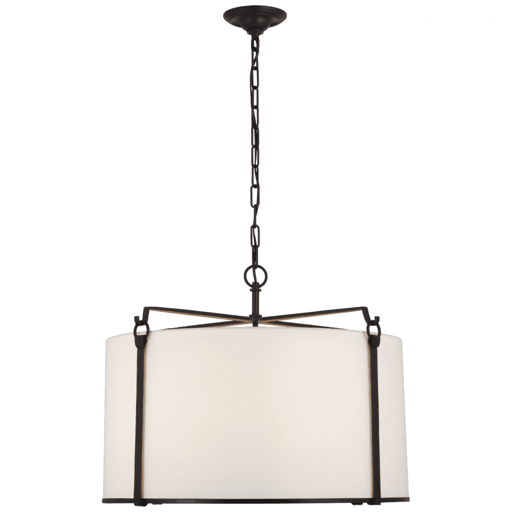 Visual Comfort Signature Aspen Large Hanging Shade Blackened Rust