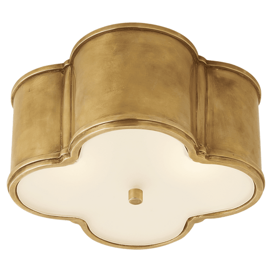 Visual Comfort Signature Basil Flush Mount Natural Brass