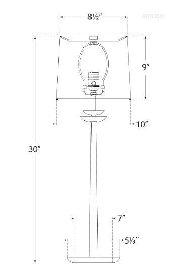Visual Comfort Signature Beaumont Buffet Lamp Matte White