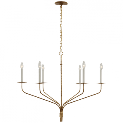 Visual Comfort Signature Belfair Large Chandelier Gilded Iron