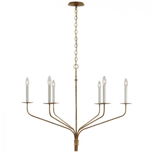 Visual Comfort Signature Belfair Large Chandelier Gilded Iron