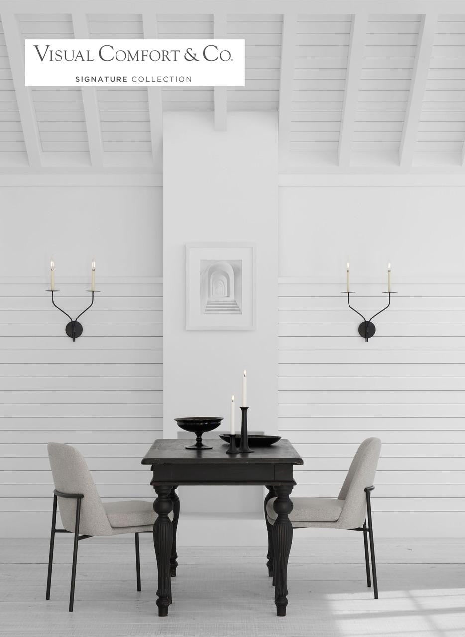 Visual Comfort & Co. Signature Collection Belfair Large Double Sconce - Aged Iron