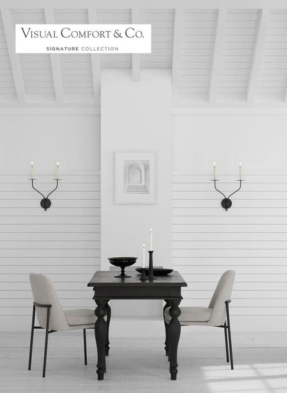 Visual Comfort & Co. Signature Collection Belfair Large Double Sconce - Aged Iron