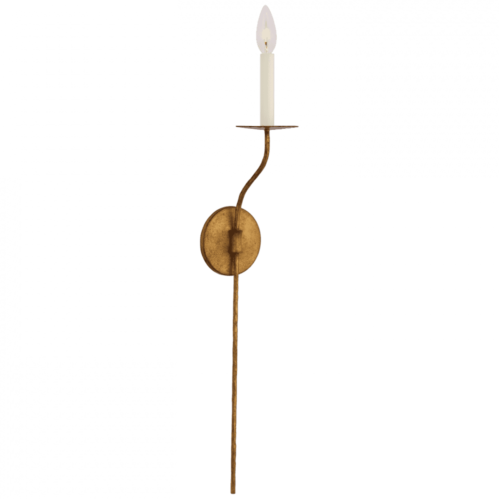 Visual Comfort Signature Belfair Large Tail Sconce Gilded Iron