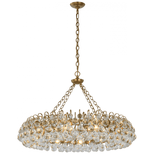 Visual Comfort Signature Bellvale Chandelier Hand-Rubbed Antique Brass