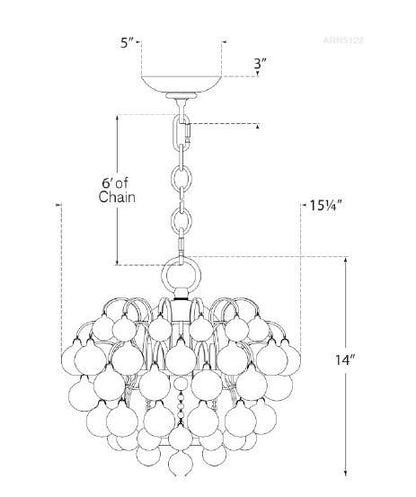 Visual Comfort & Co. Signature Collection Bellvale Chandelier