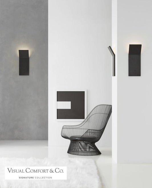 Visual Comfort Signature Bend Wall Sconce Natural Brass