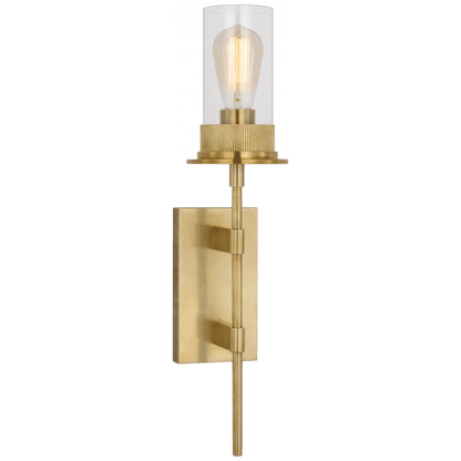 Visual Comfort Signature Beza Large Tail Wall Sconce Antique Brass