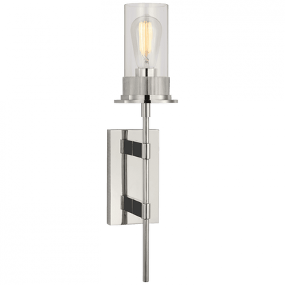 Visual Comfort Signature Beza Large Tail Wall Sconce Polished Nickel