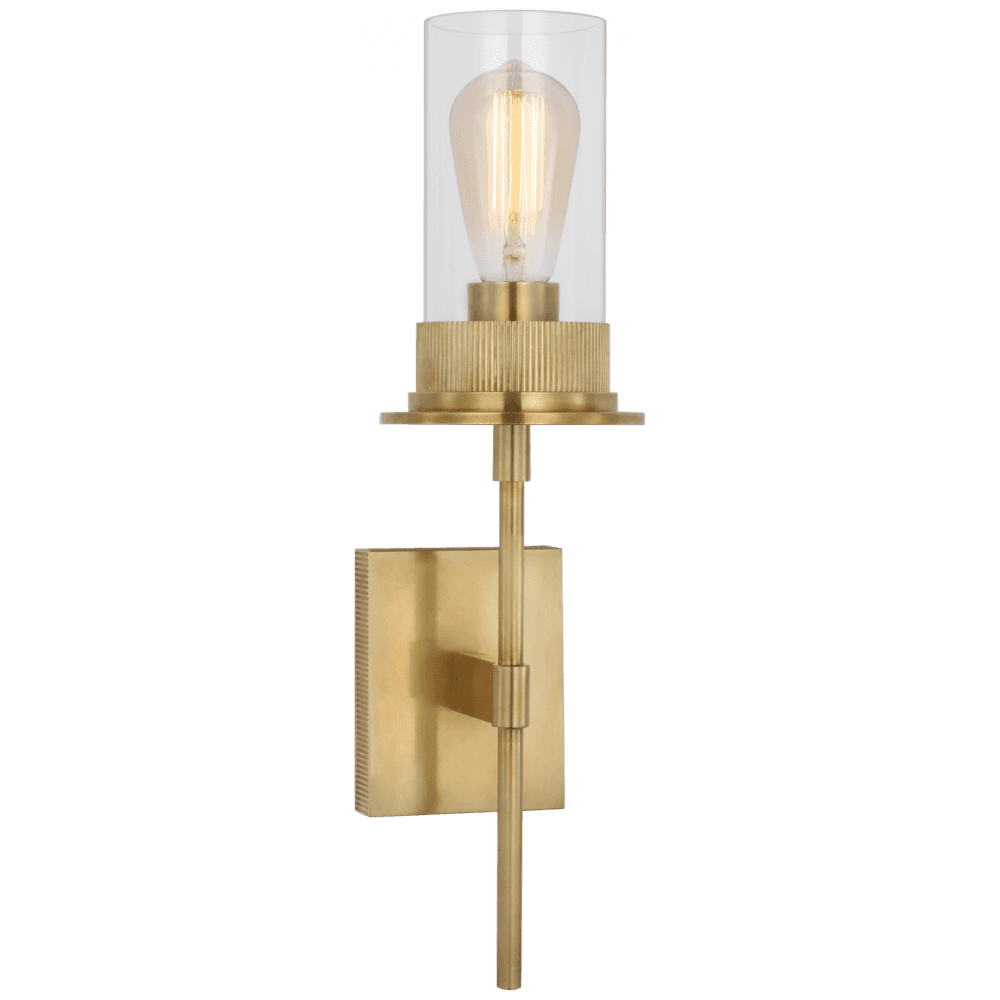 Visual Comfort Signature Beza Medium Tail Wall Sconce Polished Nickel