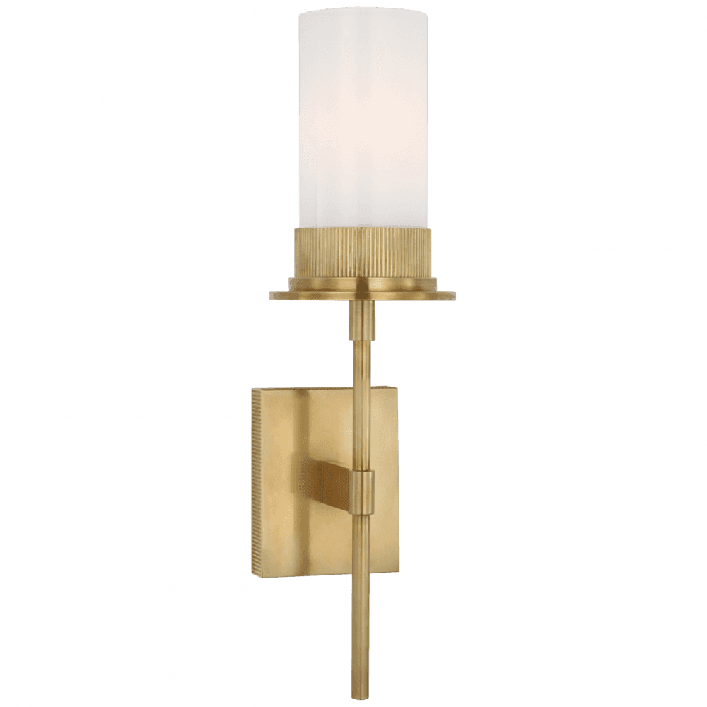 Visual Comfort Signature Beza Medium Tail Wall Sconce Antique Brass