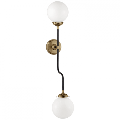Visual Comfort Signature Bistro Bathroom Wall Sconce Hand-Rubbed Antique Brass