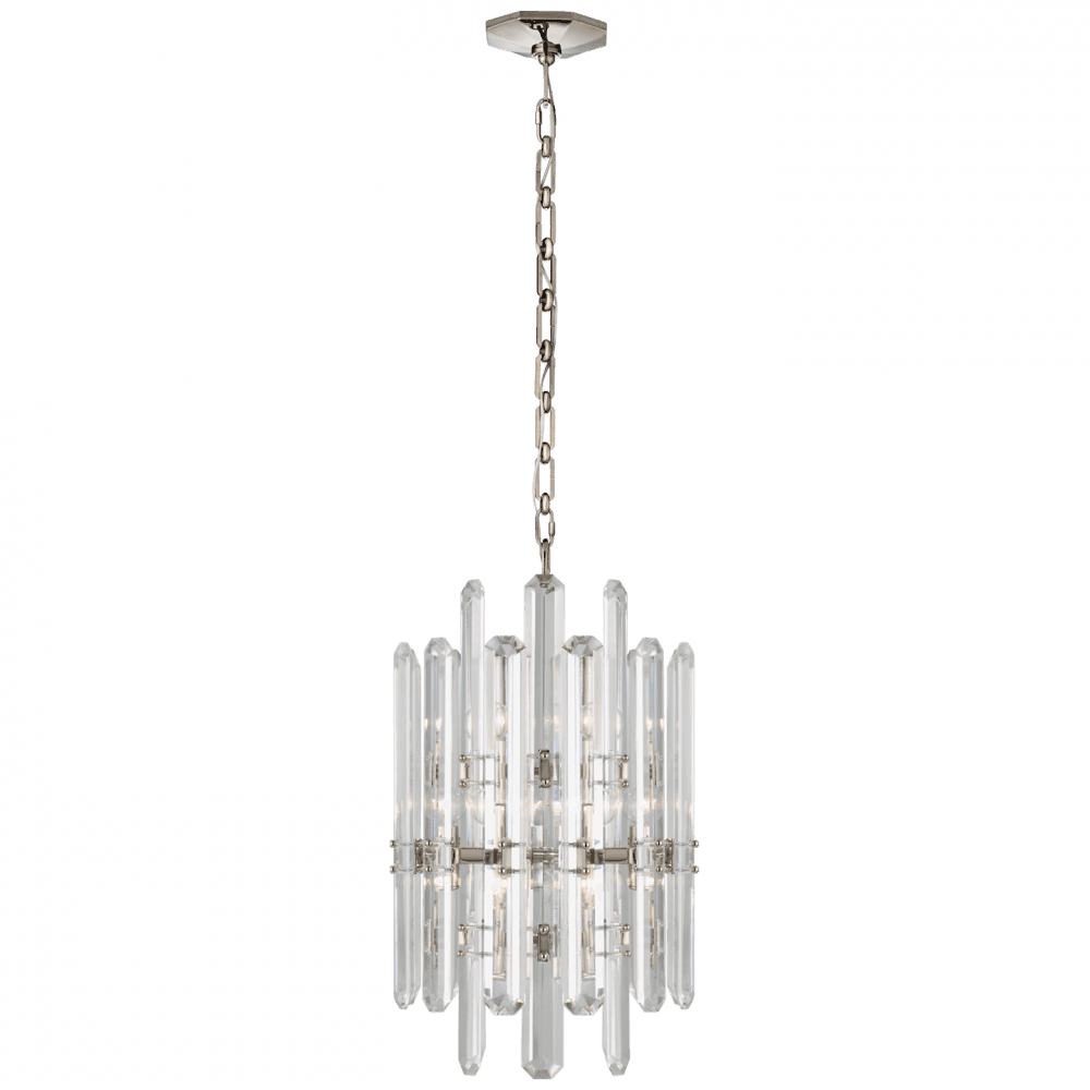 Visual Comfort Signature Bonnington Tall Chandelier Hand-Rubbed Antique Brass