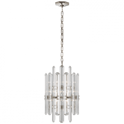 Visual Comfort Signature Bonnington Tall Chandelier Hand-Rubbed Antique Brass