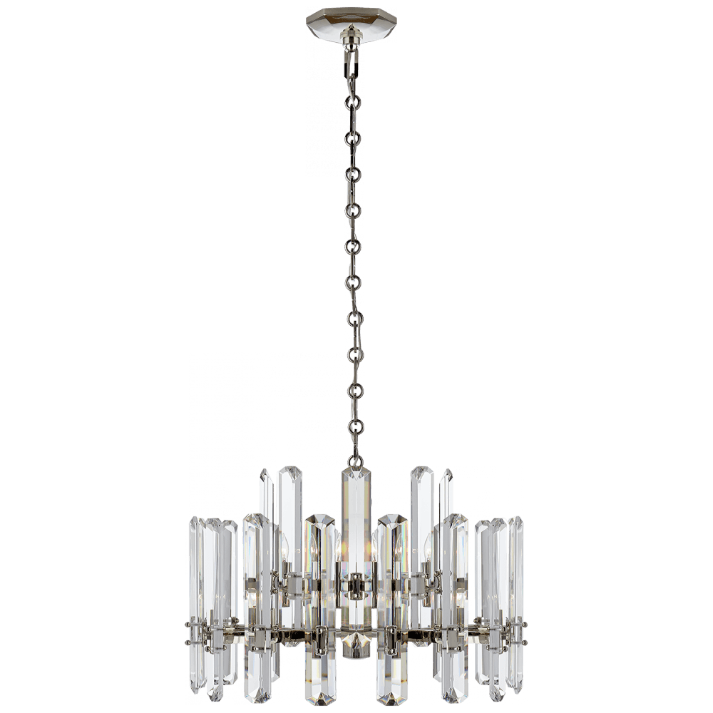 Visual Comfort Signature Bonnington Chandelier Hand-Rubbed Antique Brass
