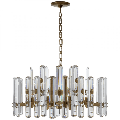 Visual Comfort Signature Bonnington Large Chandelier Polished Nickel