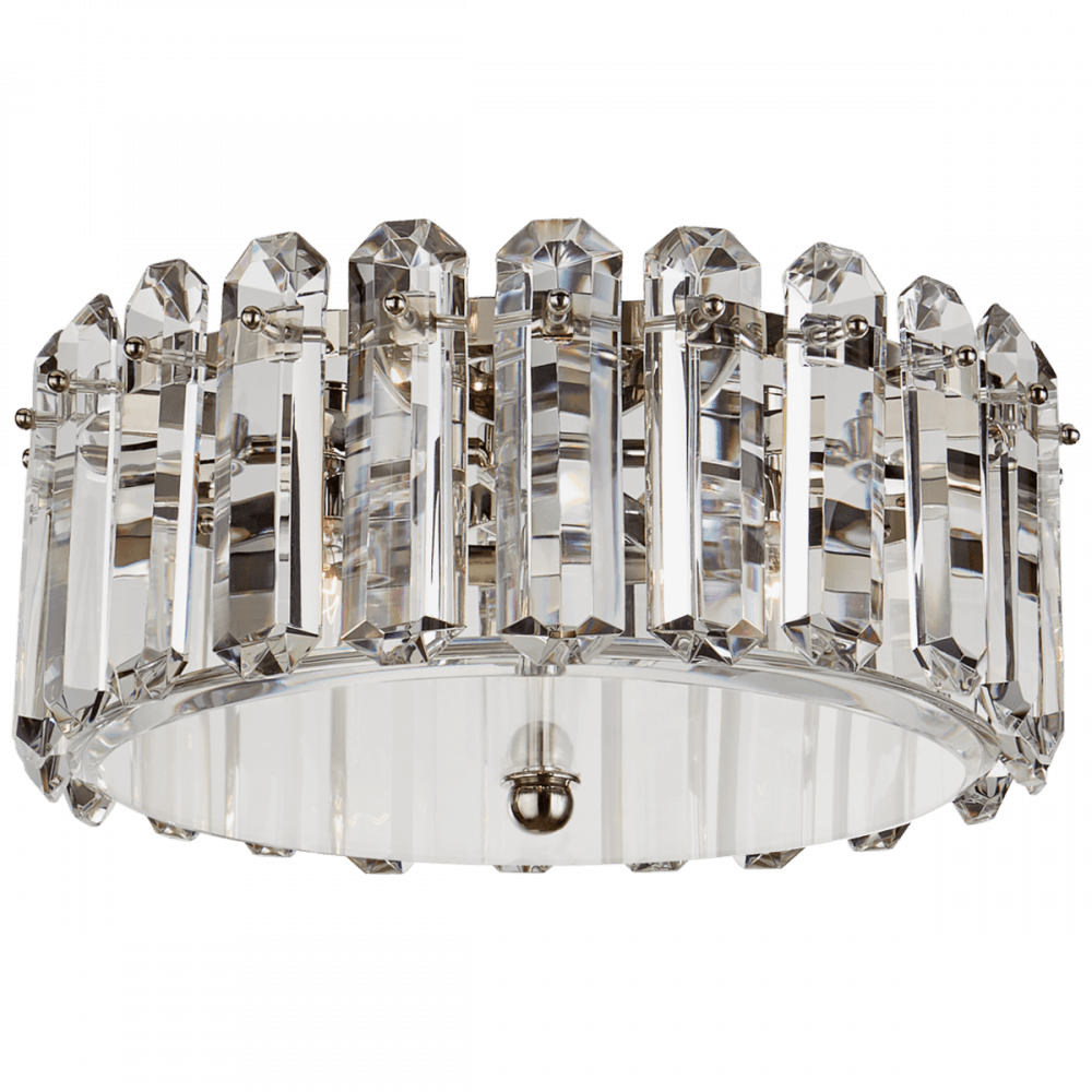 Visual Comfort Signature Bonnington Medium Flush Mount Polished Nickel
