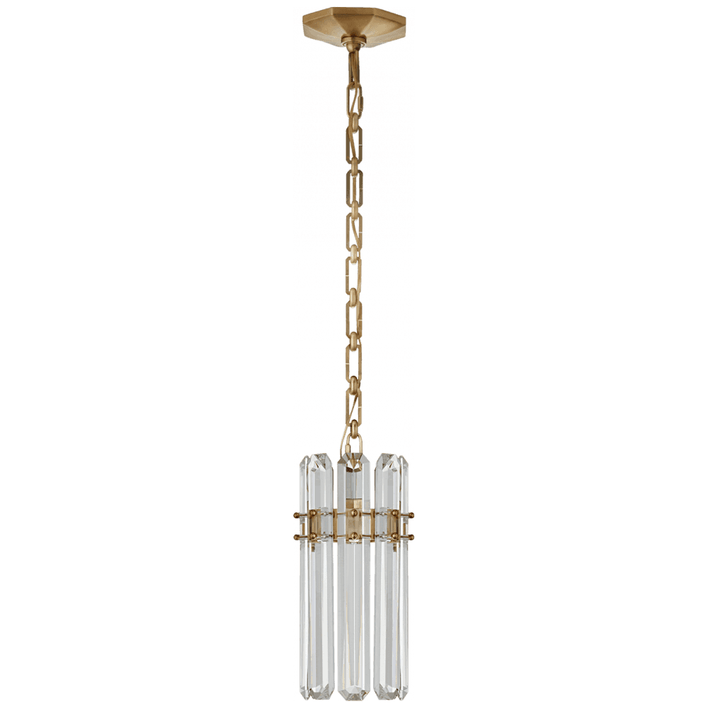 Visual Comfort Signature Bonnington Small Pendant Hand-Rubbed Antique Brass