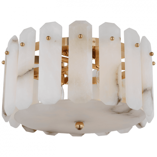 Visual Comfort Signature Bonnington Flush Mount Hand-Rubbed Antique Brass