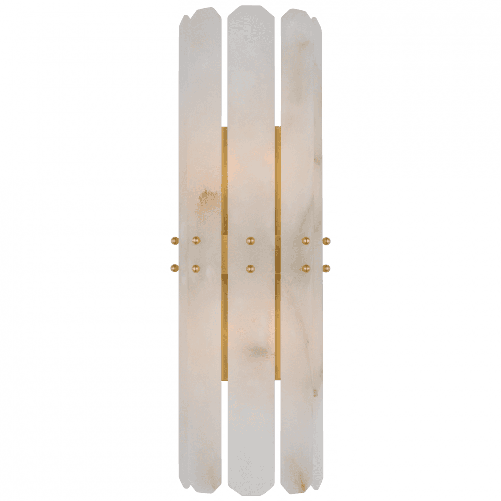 Visual Comfort Signature Bonnington Tall Wall Sconce Polished Nickel