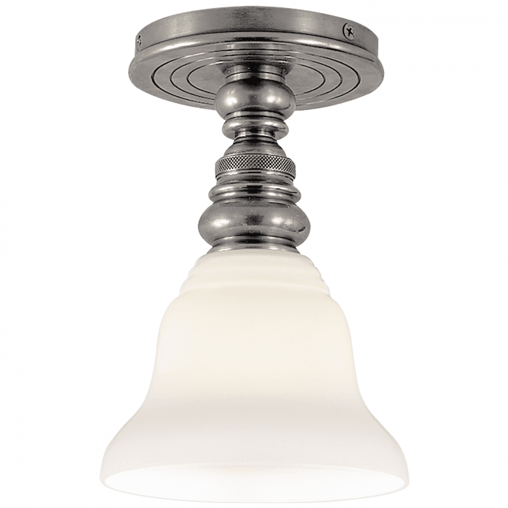 Visual Comfort Signature Boston Flush Mount Antique Nickel
