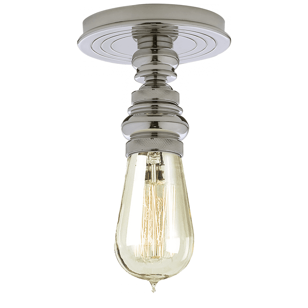 Visual Comfort Signature Boston Flush Mount Polished Nickel