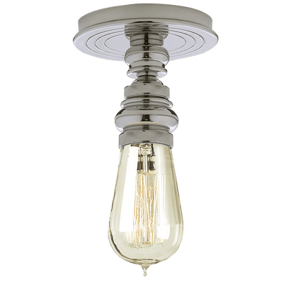 Visual Comfort Signature Boston Flush Mount Polished Nickel
