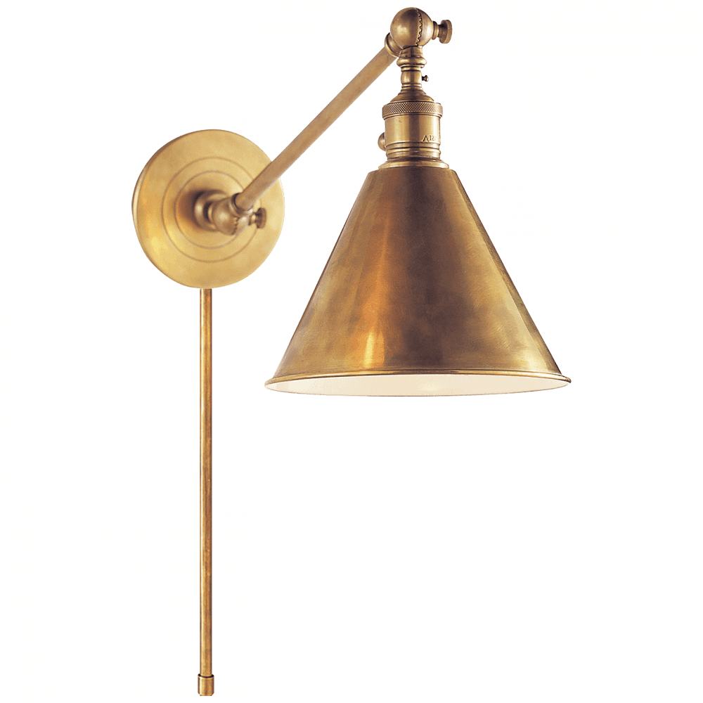 Visual Comfort Signature Boston Library Wall Sconce Polished Nickel