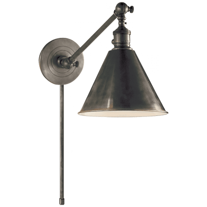 Visual Comfort Signature Boston Functional Single Arm Library Light Hand-Rubbed Antique Brass