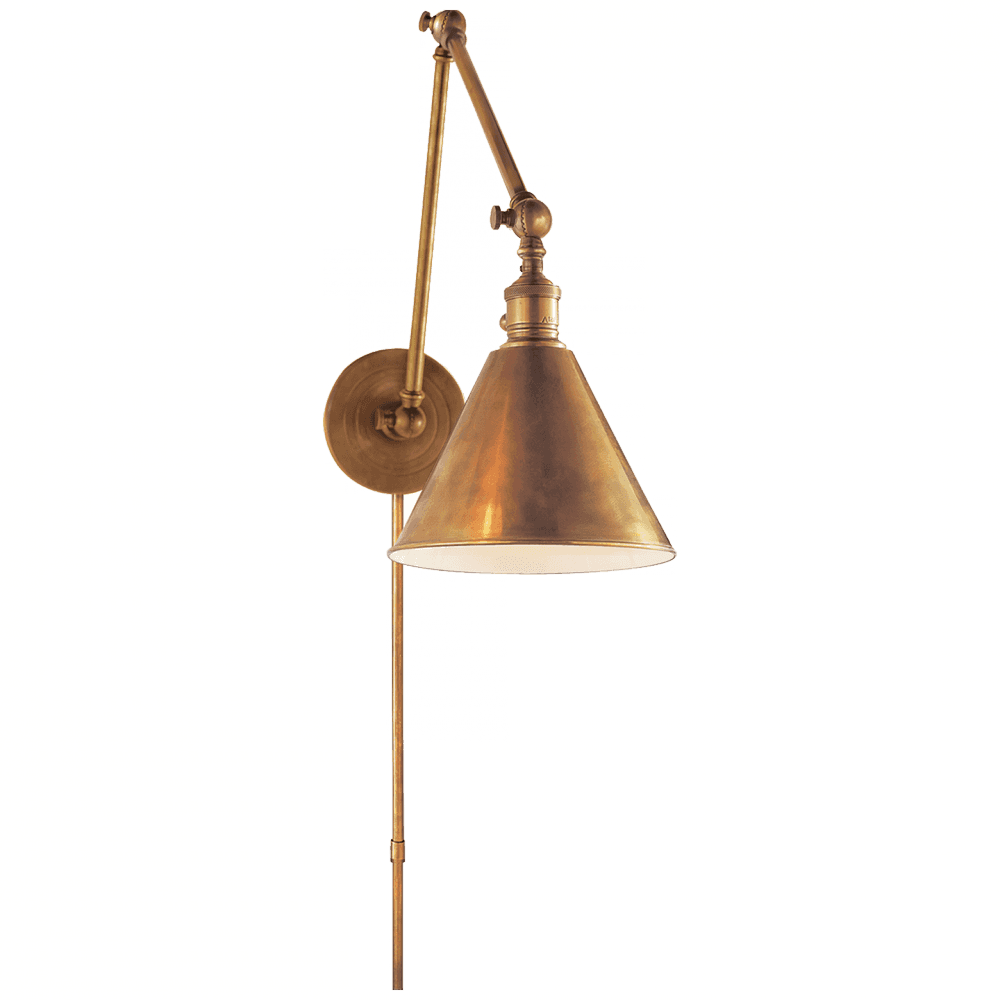 Visual Comfort Signature Boston Library Wall Sconce Polished Nickel