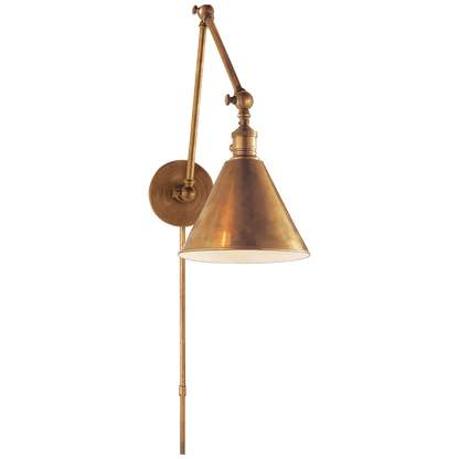 Visual Comfort Signature Boston Library Wall Sconce Polished Nickel