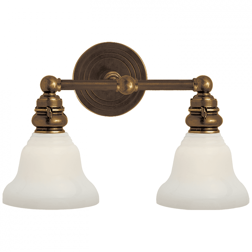 Visual Comfort Signature Boston Wall Sconce Hand-Rubbed Antique Brass
