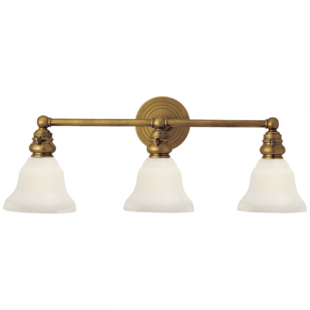 Visual Comfort Signature Boston Wall Sconce Hand-Rubbed Antique Brass