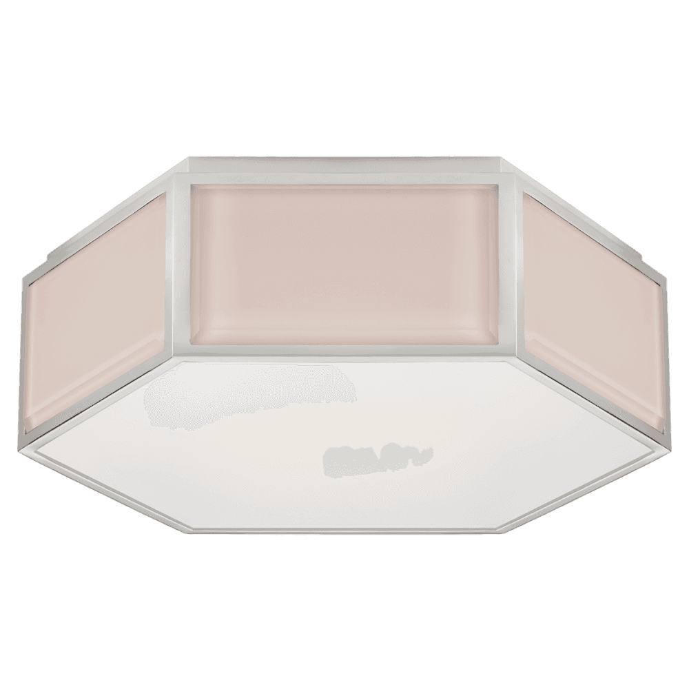 Visual Comfort Signature Bradford Flush Mount Cream and Soft Brass