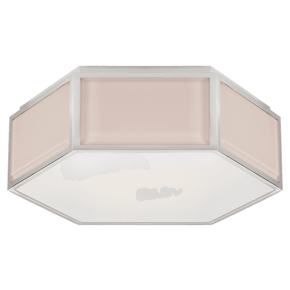 Visual Comfort Signature Bradford Flush Mount Cream and Soft Brass