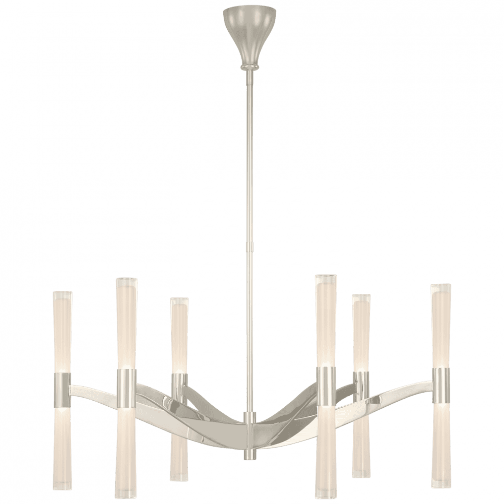 Visual Comfort Signature Brenta Extra Large Chandelier Polished Nickel