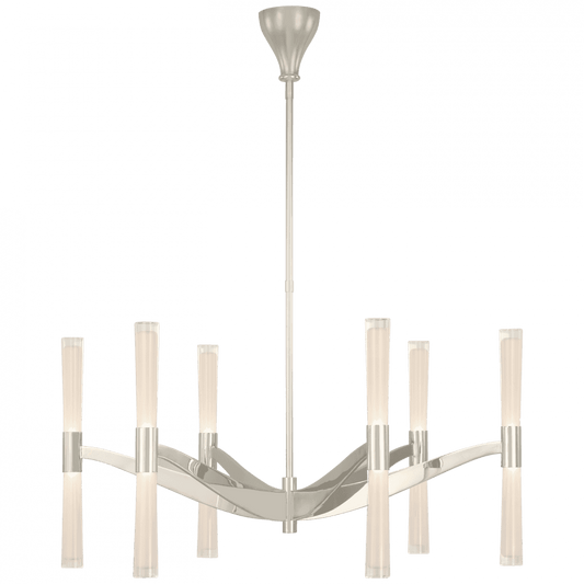 Visual Comfort Signature Brenta Extra Large Chandelier Polished Nickel