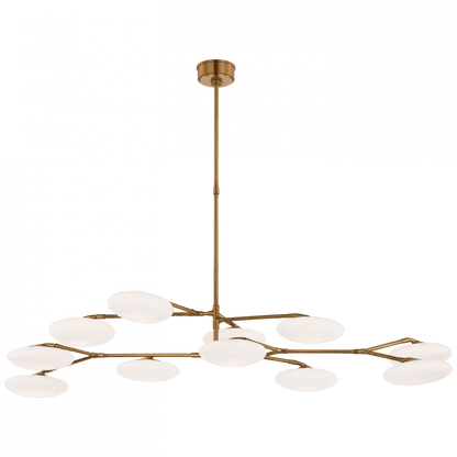 Visual Comfort Signature Brindille Extra Large Two Tier Chandelier Soft Brass