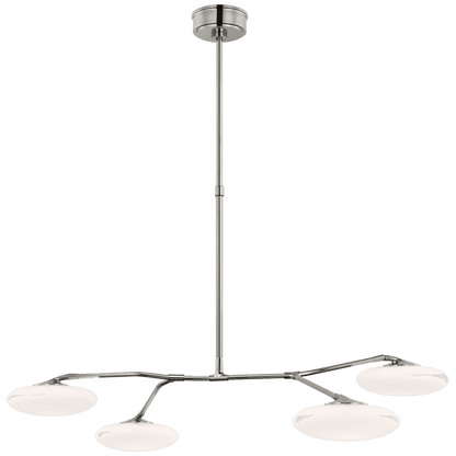Visual Comfort Signature Brindille LED Large Chandelier Polished Nickel