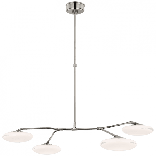 Visual Comfort Signature Brindille LED Large Chandelier Polished Nickel