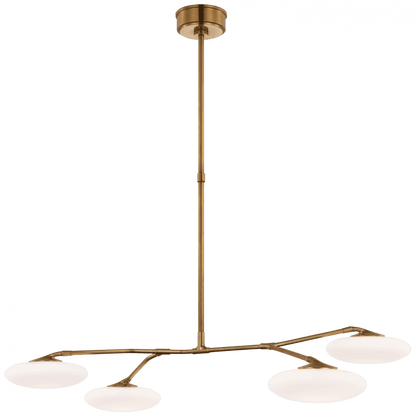Visual Comfort Signature Brindille LED Large Chandelier Soft Brass