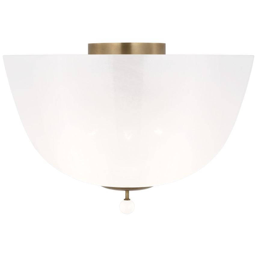 Visual Comfort & Co. Signature Collection Brisa 16" Semi-Flush Mount, Visual Comfort & Co. Signature Collection ARN 4232HAB-WSG DDDCX
