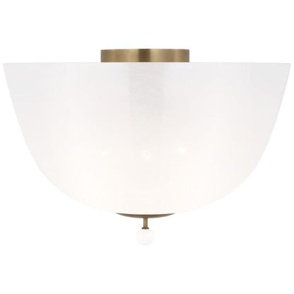Visual Comfort & Co. Signature Collection Brisa 16" Semi-Flush Mount, Visual Comfort & Co. Signature Collection ARN 4232HAB-WSG DDDCX