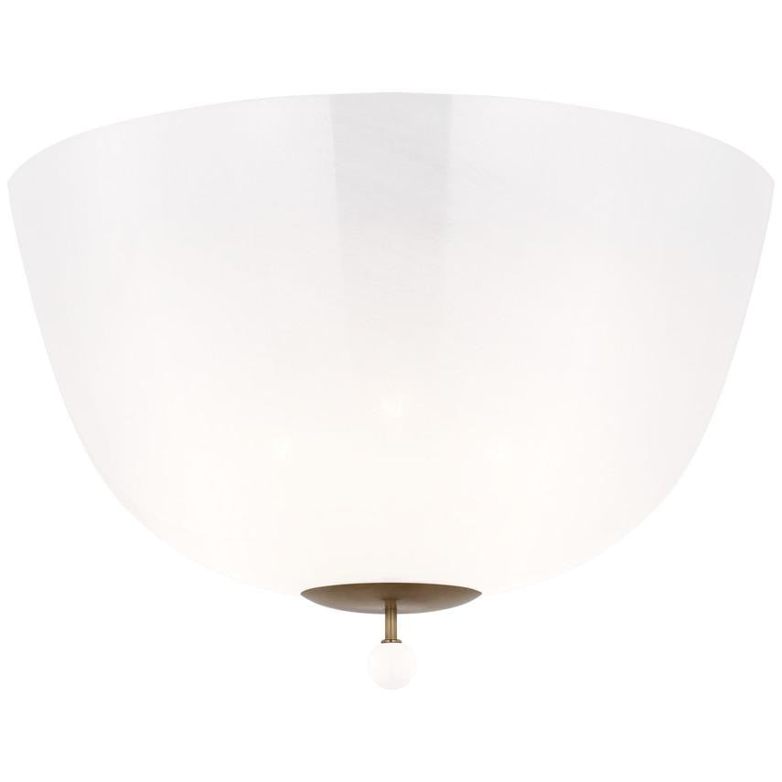 Visual Comfort & Co. Signature Collection Brisa 16" Semi-Flush Mount, Visual Comfort & Co. Signature Collection ARN 4232HAB-WSG DDDCX