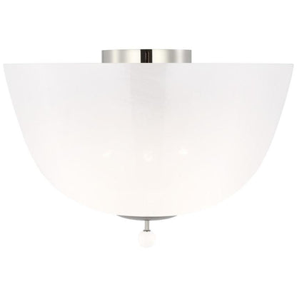 Visual Comfort & Co. Signature Collection Brisa 16" Semi-Flush Mount, Visual Comfort & Co. Signature Collection ARN 4232PN-WSG DDDAQ