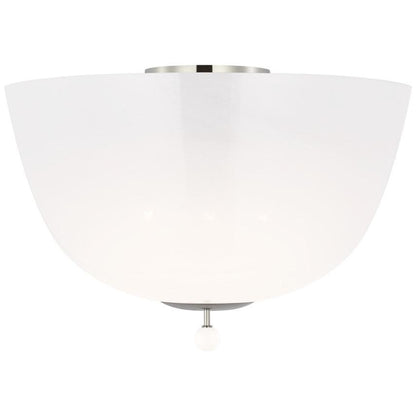 Visual Comfort & Co. Signature Collection Brisa 16" Semi-Flush Mount, Visual Comfort & Co. Signature Collection ARN 4232PN-WSG DDDAQ