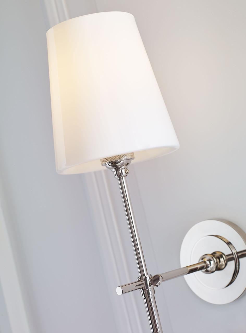 Visual Comfort Signature Bryant Bathroom Wall Sconce Hand-Rubbed Antique Brass